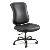 Safco® Optimus High Back Big and Tall Chair, Vinyl, Supports Up to 400 lb, 19" to 22" Seat Height, Black (SAF3592BL) Each