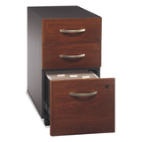 Bush® Series C Mobile Pedestal File, Left/Right, 3-Drawers: Box/Box/File, Legal/Letter/A4/A5, Cherry/Gray, 15.75" x 20.25" x 27.88" (BSHWC24453SU) Each