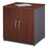 Bush® Series C Collection 30W Storage Cabinet, Graphite Gray/Hansen Cherry (BSHWC24496A) Each