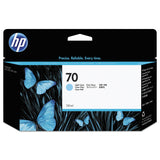 HP HP 70, (C9390A) Light Cyan Original Ink Cartridge (HEWC9390A) Each