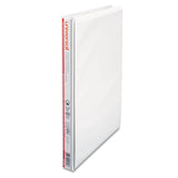 Universal® Economy Round Ring View Binder, 3 Rings, 0.5" Capacity, 11 x 8.5, White (UNV20952) Each