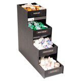 Vertiflex® Commercial Grade Narrow Condiment Organizer, 8 Compartments, 6 x 19 x 15.88, Black (VRTVFC1916RC) Each