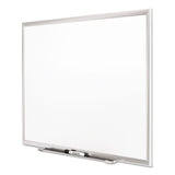 Quartet® Classic Series Porcelain Magnetic Dry Erase Board, 60 x 36, White Surface, Silver Aluminum Frame (QRT2545) Each