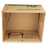 Universal® Recycled Heavy-Duty Record Storage Box, Letter/Legal Files, Kraft/Green, 12/Carton (UNV28224) Case of 12