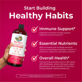 Mary Ruth's® Liquid Morning Multivitamin Dietary Supplement Vitamin A / C / D / E 80 mcg - 8 mg - 1.7 mcg - 1.5 mg Strength Liquid 30 oz. Raspberry Flavor (1271761_EA) 1/EA