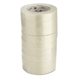 Universal® 190# Medium Grade Filament Tape, 3" Core, 24 mm x 54.8 m, Clear (UNV78001) 1 Roll