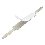 Universal® Self-Adhesive Two-Prong Paper Fastener Base and Compressor Sets, 1" Capacity, 2.75" Center to Center, Silver, 100/Box (UNV81003) Box of 100 Fasteners