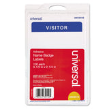 Universal® Visitor (UNV39110) Box of 100