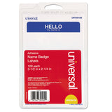 Universal® Hello (UNV39105) Box of 100