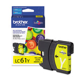 Brother LC61Y Innobella Ink, 325 Page-Yield, Yellow (BRTLC61Y) Each