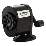 Bostitch® Antimicrobial Manual Pencil Sharpener, Manually-Powered, 5.44 x 2.69 x 4.33, Black (BOSMPS1BLK) Each