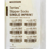 McKesson Terries™ Slipper Socks Unisex Toddler Single Tread Single Patient Use Yellow (334872_CS) 48/CS