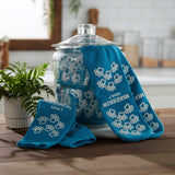 McKesson Terries™ Slipper Socks Unisex Adult One Size Fits Most Double Tread Single Patient Use Teal (558994_CS) 48/CS