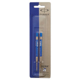 Parker® Refill for Parker Retractable Gel Ink Roller Ball Pens, Medium Conical Tip, Blue Ink, 2/Pack (PAR1950364) Pack of 2