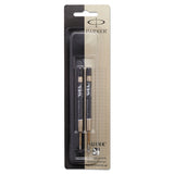 Parker® Refill for Parker Retractable Gel Ink Roller Ball Pens, Medium Conical Tip, Black Ink, 2/Pack (PAR1950362) Pack of 2