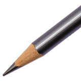 Prismacolor® EBONY Sketching Pencil, 4 mm, 2B, Jet Black Lead, Black Matte Barrel, Dozen (SAN14420) Dozen