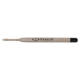 Parker® Refill for Parker Ballpoint Pens, Medium Conical Tip, Black Ink (PAR1950369) Each