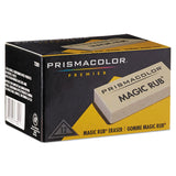 Prismacolor® MAGIC RUB Eraser, For Pencil/Ink Marks, Rectangular Block, Medium, Off White, Dozen (SAN73201) 1 Dozen