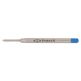 Parker® Refill for Parker Ballpoint Pens, Fine Conical Tip, Blue Ink (PAR1950368) Each