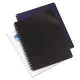 GBC® Leather-Look Presentation Covers for Binding Systems, Black, 11.25 x 8.75, Unpunched, 50 Sets/Pack (GBC2001712)