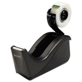 Scotch® Value Desktop Tape Dispenser, 1" Core, Two-Tone Black (MMMC60BK) Each