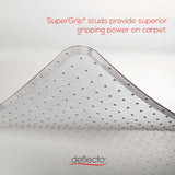 deflecto® ExecuMat All Day Use Chair Mat for High Pile Carpet, 45 x 53, Wide Lipped, Clear (DEFCM17233) Each