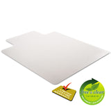deflecto® SuperMat Frequent Use Chair Mat, Med Pile Carpet, Flat, 36 x 48, Lipped, Clear (DEFCM14113) Each