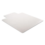 deflecto® SuperMat Frequent Use Chair Mat for Medium Pile Carpet, 45 x 53, Wide Lipped, Clear (DEFCM14233) Each