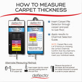 deflecto® DuraMat Moderate Use Chair Mat, Low Pile Carpet, Flat, 46 x 60, Rectangle, Clear (DEFCM13443F) Each