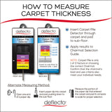 deflecto® DuraMat Moderate Use Chair Mat for Low Pile Carpet, 45 x 53, Wide Lipped, Clear (DEFCM13233) Each