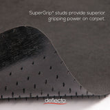 deflecto® EconoMat Occasional Use Chair Mat for Low Pile Carpet, 46 x 60, Rectangular, Black (DEFCM11442FBLK) Each