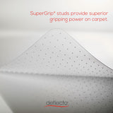 deflecto® All Day Use Chair Mat - All Carpet Types, 46 x 60, Rectangle, Clear (DEFCM11442FPC) Each