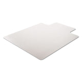 deflecto® DuraMat Moderate Use Chair Mat for Low Pile Carpet, 45 x 53, Wide Lipped, Clear (DEFCM13233) Each