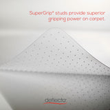 deflecto® All Day Use Chair Mat - All Carpet Types, 36 x 48, Rectangular, Clear (DEFCM11142PC) Each