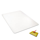 deflecto® All Day Use Chair Mat - Hard Floors, 45 x 53, Rectangle, Clear (DEFCM21242PC) Each