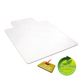 deflecto® EconoMat All Day Use Chair Mat for Hard Floors, Flat Packed, 36 x 48, Lipped, Clear (DEFCM21112) Each