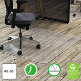 deflecto® All Day Use Chair Mat - Hard Floors, 45 x 53, Rectangle, Clear (DEFCM21242PC) Each