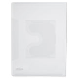 Universal® Transparent Deluxe Locking Project Files with CD-ROM Holder, Letter Size, Clear, 25/Pack (UNV50780) Pack of 25