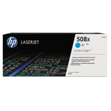 HP HP 508X, (CF361X) High-Yield Cyan Original LaserJet Toner Cartridge (HEWCF361X) Each