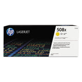 HP HP 508X, (CF362X) High-Yield Yellow Original LaserJet Toner Cartridge (HEWCF362X) Each