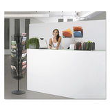 Safco® Onyx Mesh Desk Organizer with Upright Sections, 8 Sections, Letter to Legal Size Files, 19.5" x 11.5" x 8.25", Black (SAF3253BL) Each
