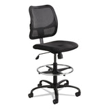 Safco® Vue Series Mesh Extended-Height Chair, Supports Up to 250 lb, 23" to 33" Seat Height, Black Fabric (SAF3395BL) Each