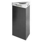 Safco® Trifecta Waste Receptacle Lid, Laser Cut "WASTE" Inscription, 20w x 20d x 3h, Stainless Steel, Ships in 1-3 Business Days (SAF9560WA) Each