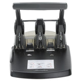 Swingline® 300-Sheet Extra High-Capacity Three-Hole Punch, 9/32" Holes, Black/Gray (SWI74194) Each