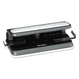Swingline® 32-Sheet Easy Touch Two- to Three-Hole Punch with Cintamatic Centering, 9/32" Holes, Black/Gray (SWI74300) Each