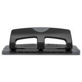 Swingline® 20-Sheet SmartTouch Three-Hole Punch, 9/32" Holes, Black/Gray (SWI74133) Each