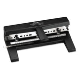 Swingline® 40-Sheet Heavy-Duty Two- to Seven-Hole Adjustable Heavy-Duty Paper Punch, 9/32" Holes, Black (SWI74440) Each