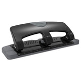 Swingline® 20-Sheet SmartTouch Three-Hole Punch, 9/32" Holes, Black/Gray (SWI74133) Each