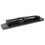 Swingline® 12-Sheet SmartTouch Three-Hole Punch, 9/32" Holes, Black/Gray (SWI74134) Each