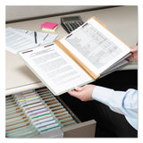 Smead™ Pressboard Classification Folders, Eight SafeSHIELD Fasteners, 2/5-Cut Tabs, 3 Dividers, Legal Size, Gray-Green, 10/Box (SMD19091) Each